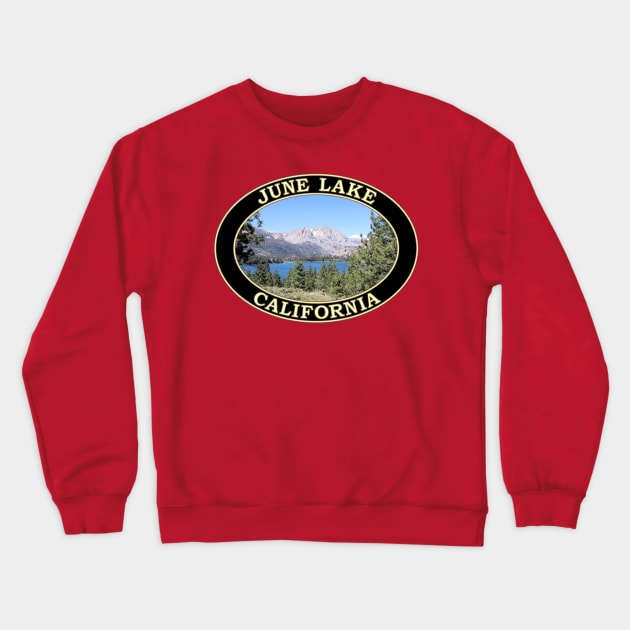 June Lake in June Lake, California Crewneck Sweatshirt by GentleSeas